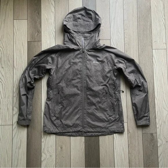 Columbia Charcoal Women’s Raincoat - Picture 1 of 6